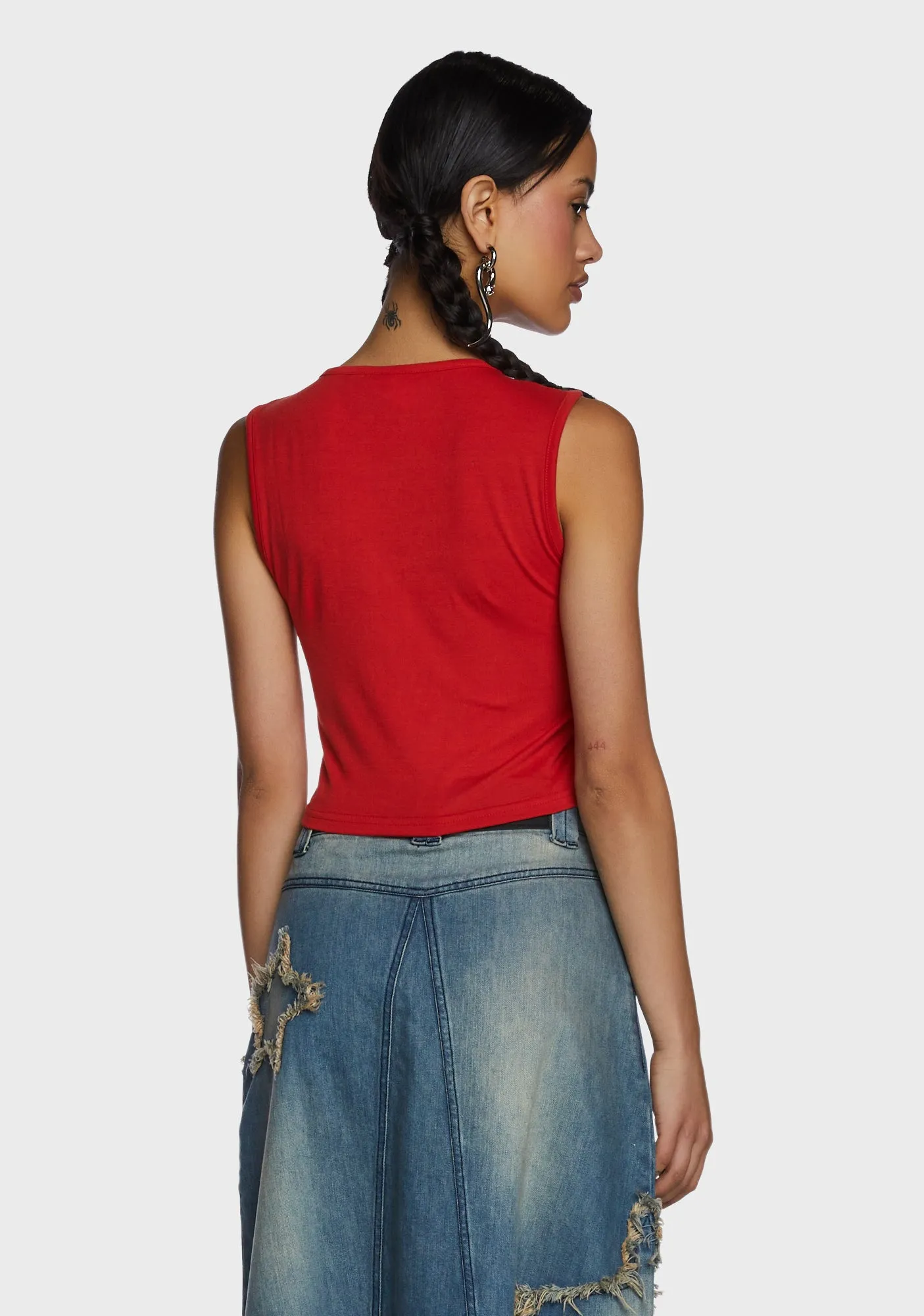 Y2K Crop Tank Top sold by Dolls Kill product image thumbnail 4