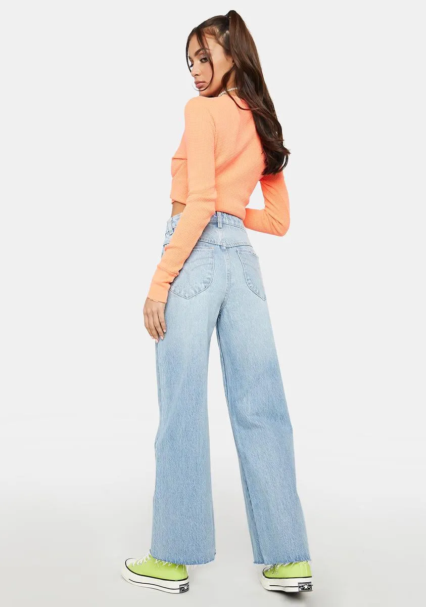 City Bleach Sailor Jeans sold by Dolls Kill product image thumbnail 4