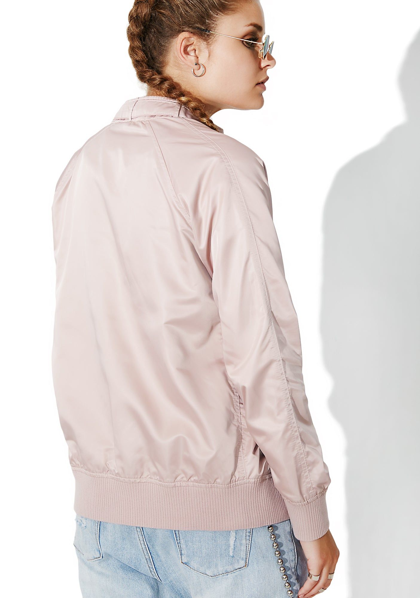 Blush Bomber Jacket sold by Dolls Kill product image thumbnail 4
