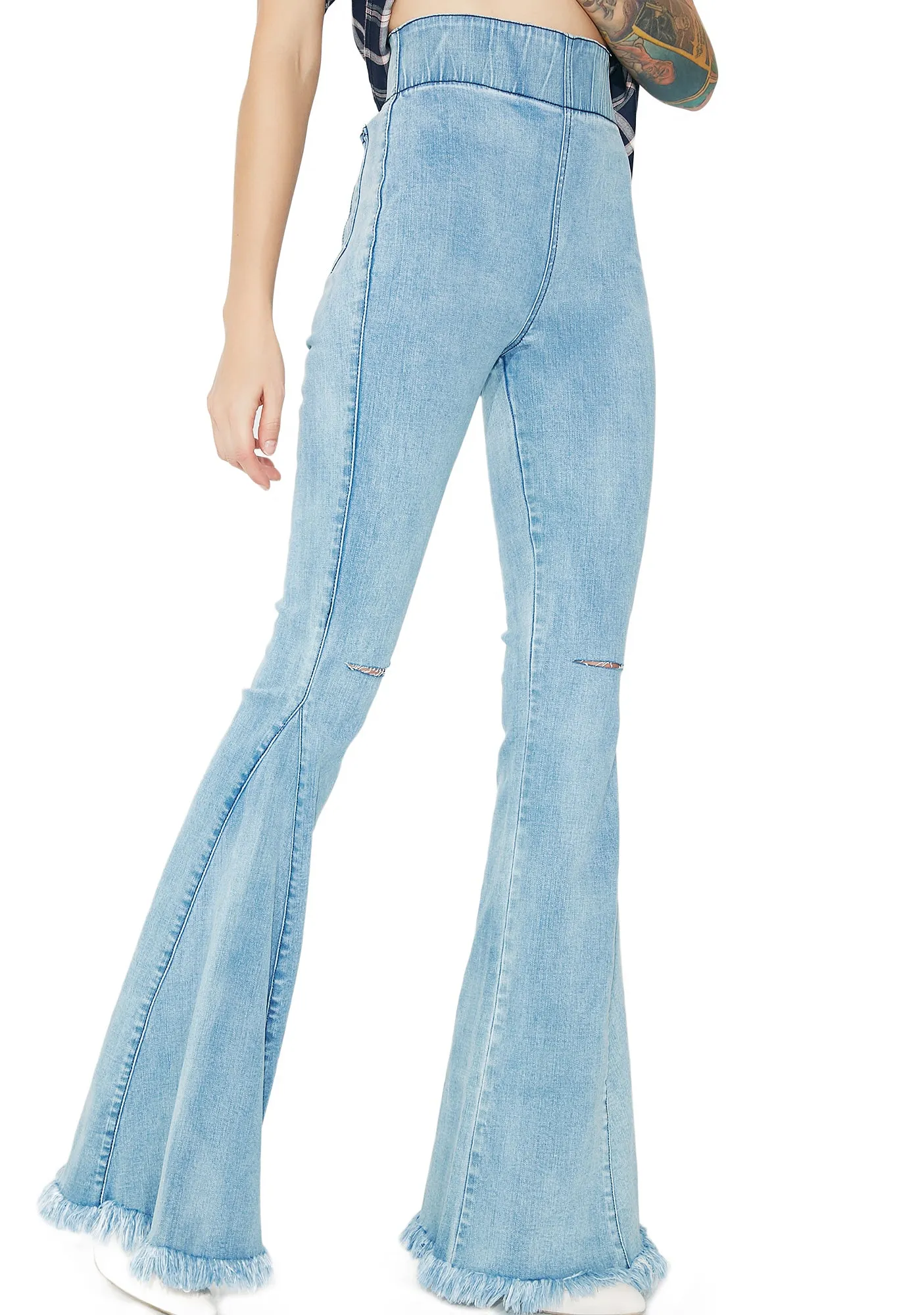 Cloud Nine Ring My Bell Flared Pants sold by Dolls Kill product image thumbnail 2