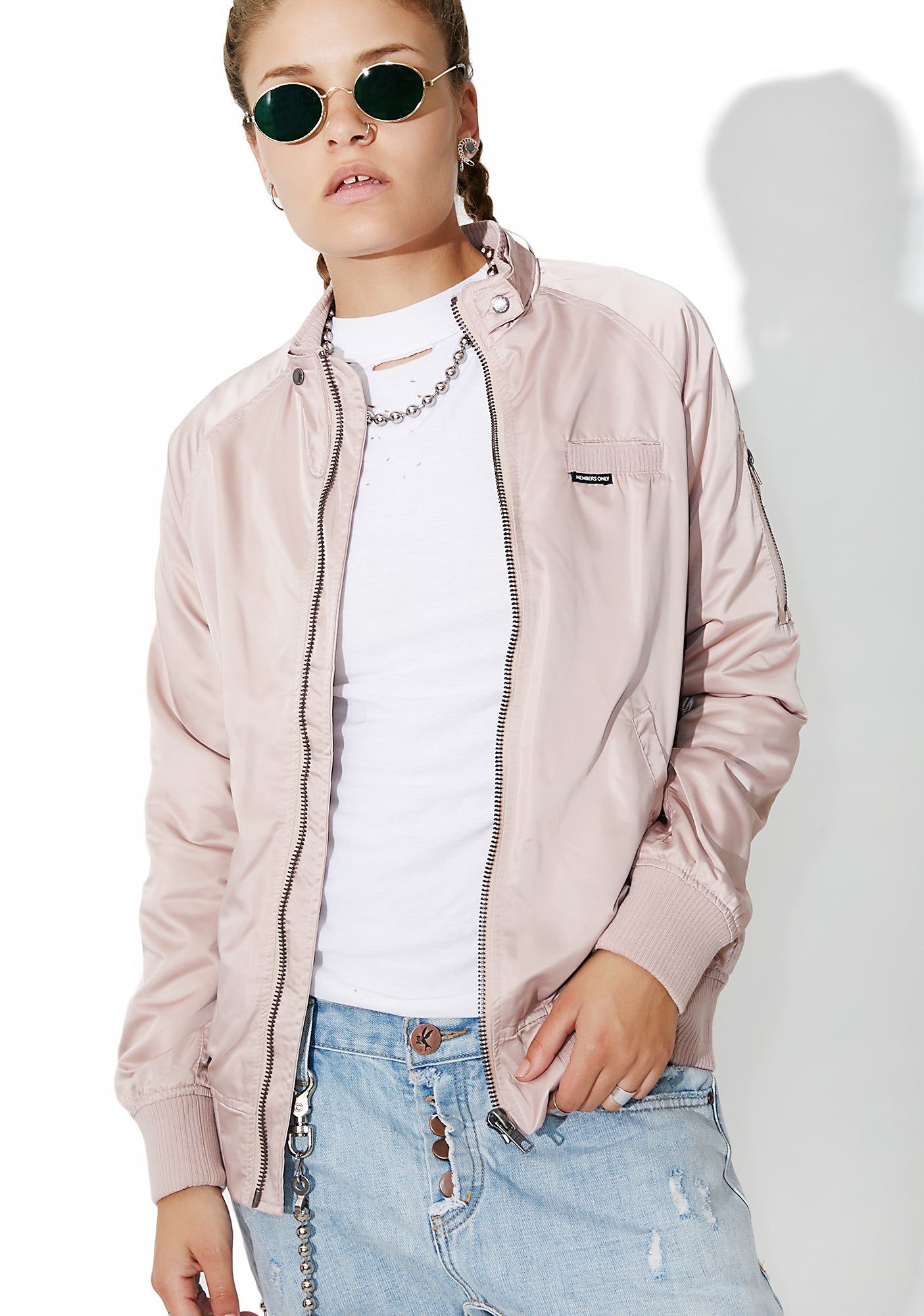 Blush Bomber Jacket sold by Dolls Kill