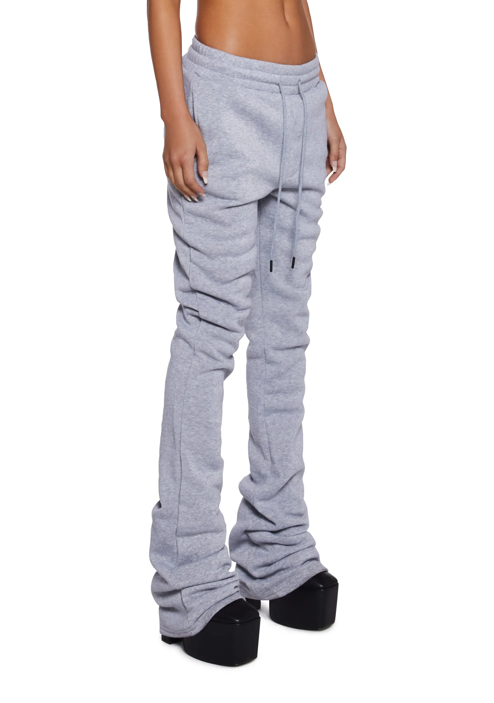 Be On Your Way Fleece Pants - Gray sold by Dolls Kill product image thumbnail 3