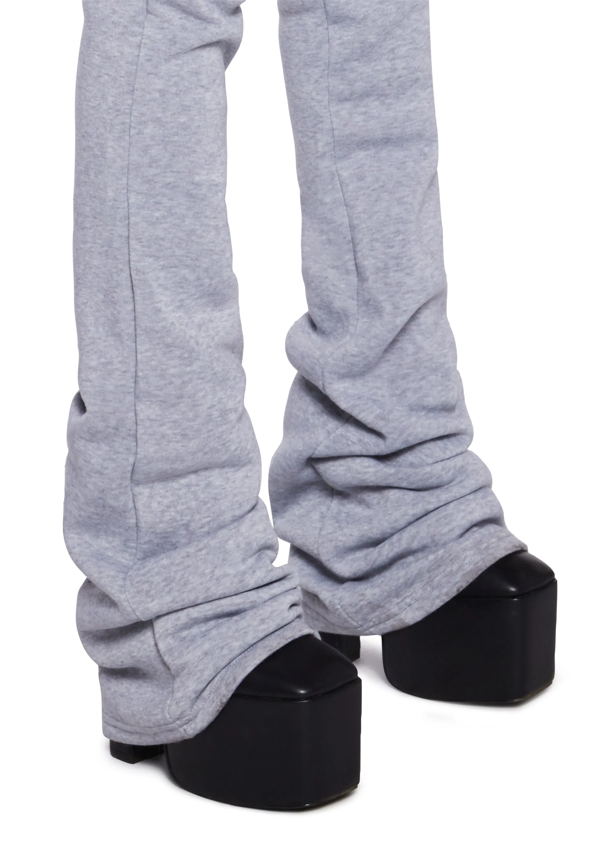 Be On Your Way Fleece Pants - Gray sold by Dolls Kill product image thumbnail 5