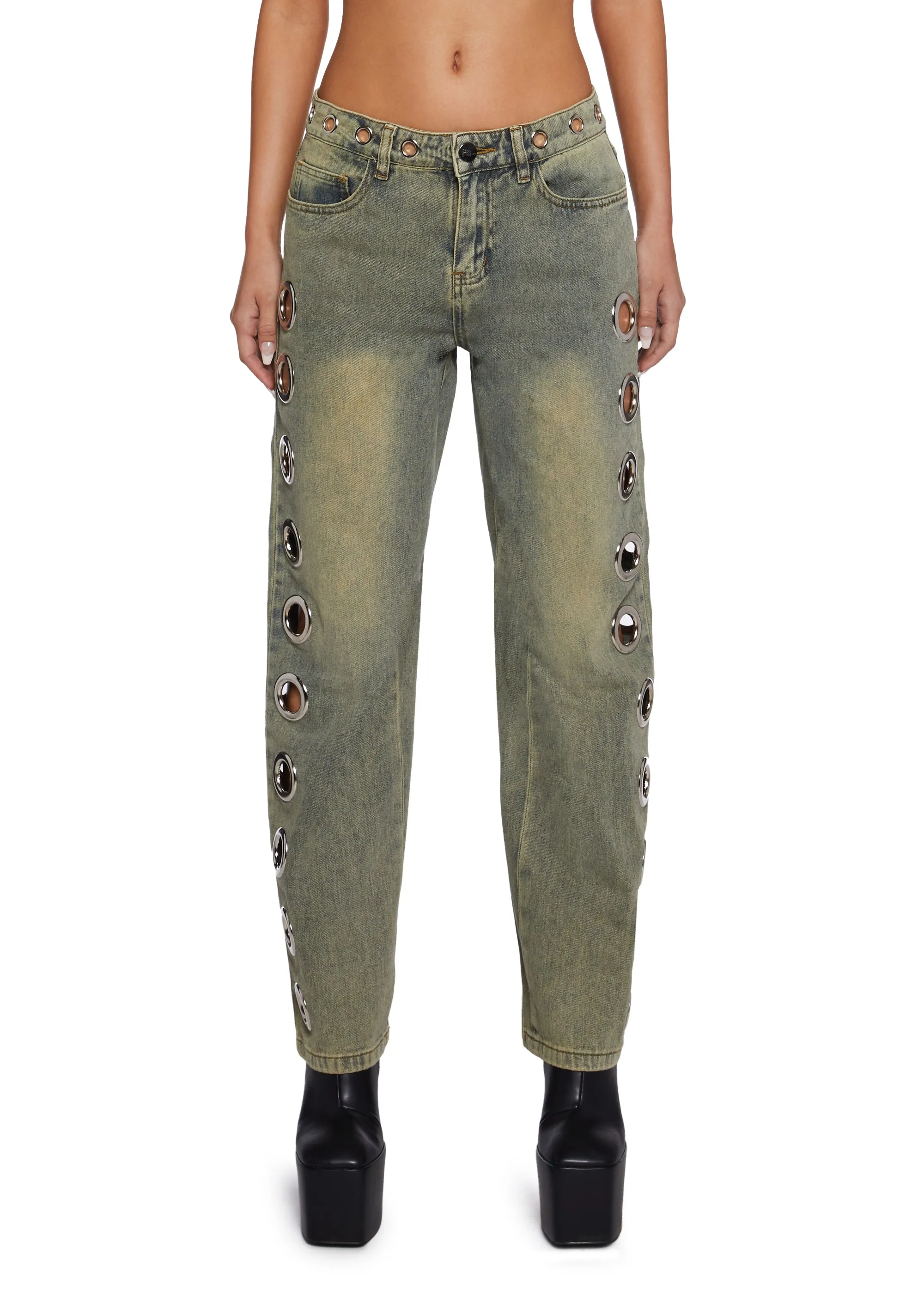Machina Boyfriend Jeans sold by Dolls Kill