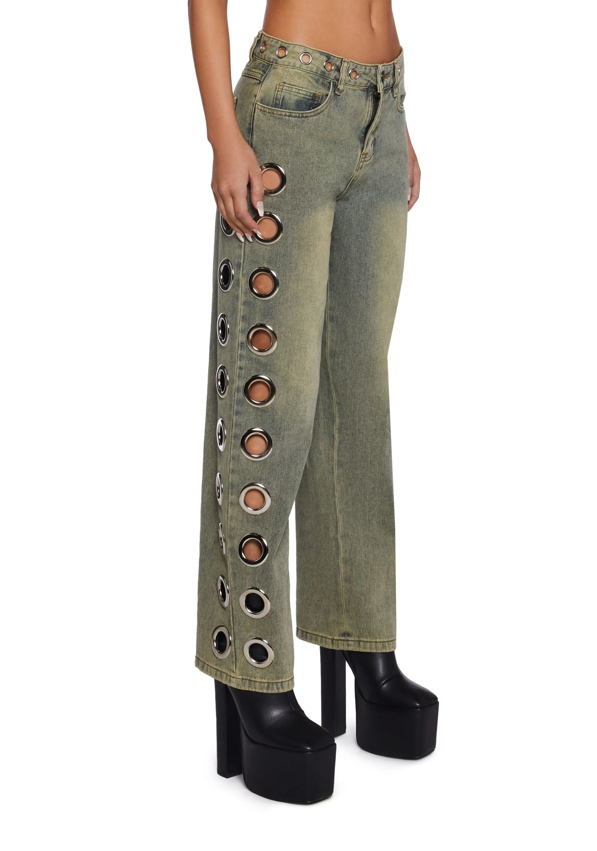 Machina Boyfriend Jeans sold by Dolls Kill product image thumbnail 3