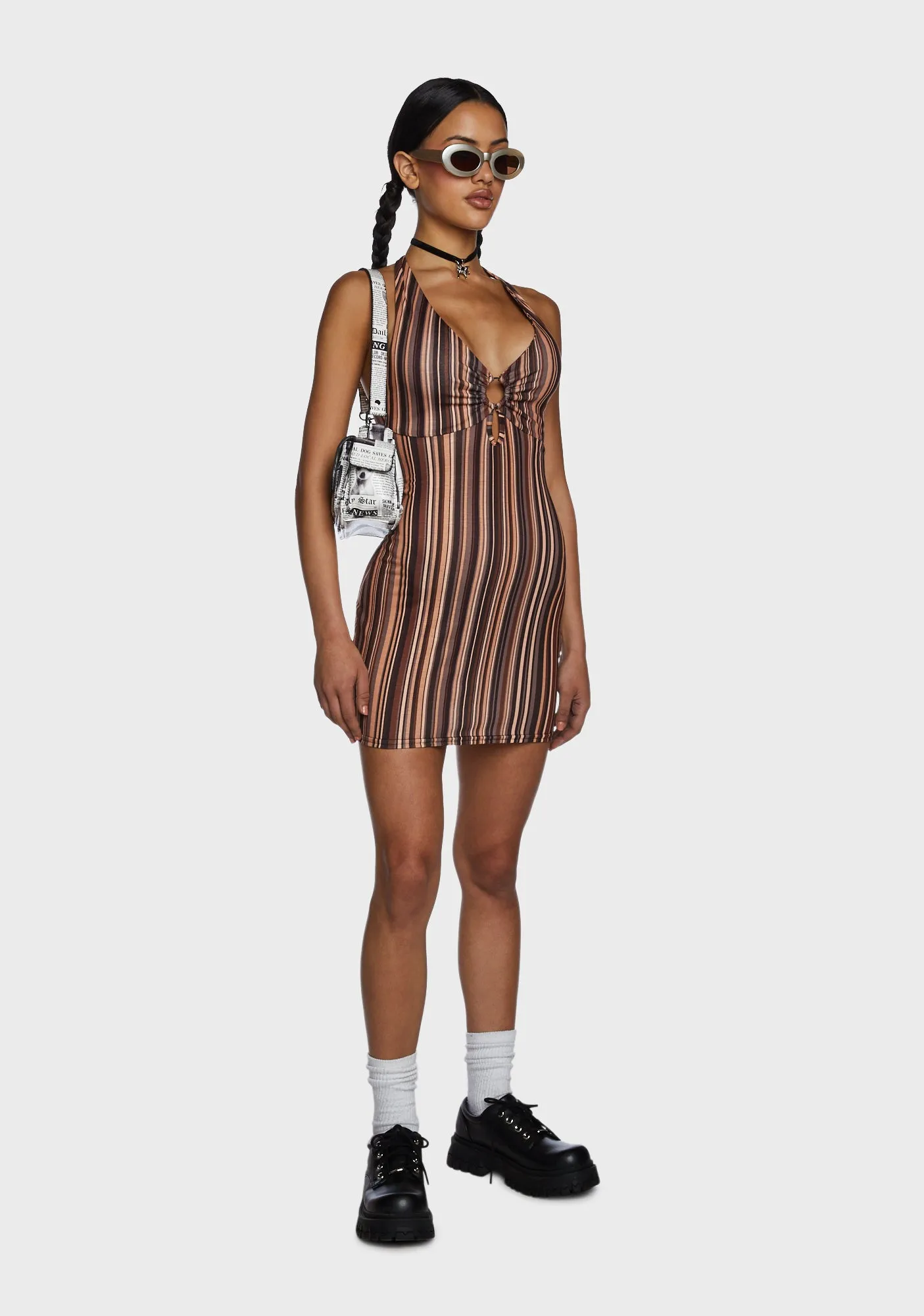 Y2K Halter Mini Dress sold by Dolls Kill product image thumbnail 5