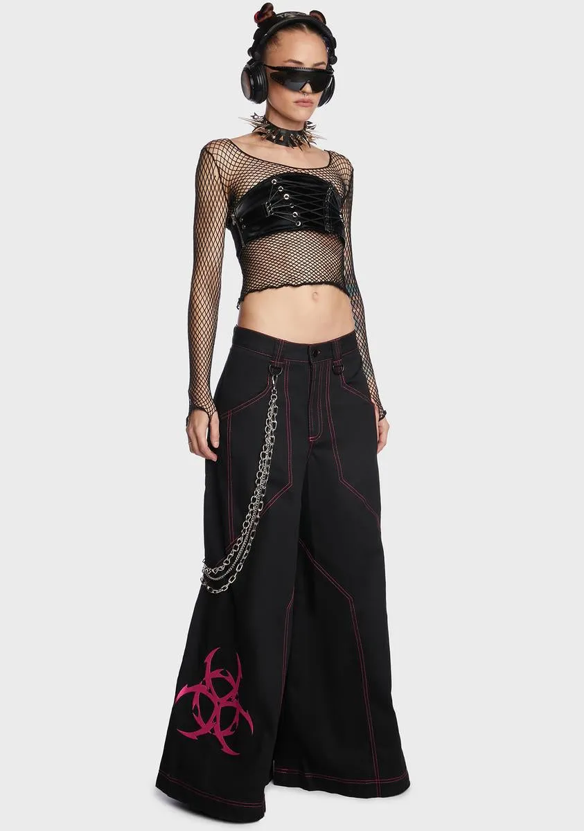 Cyber Apocalypse Wide Leg Pants sold by Dolls Kill product image thumbnail 3