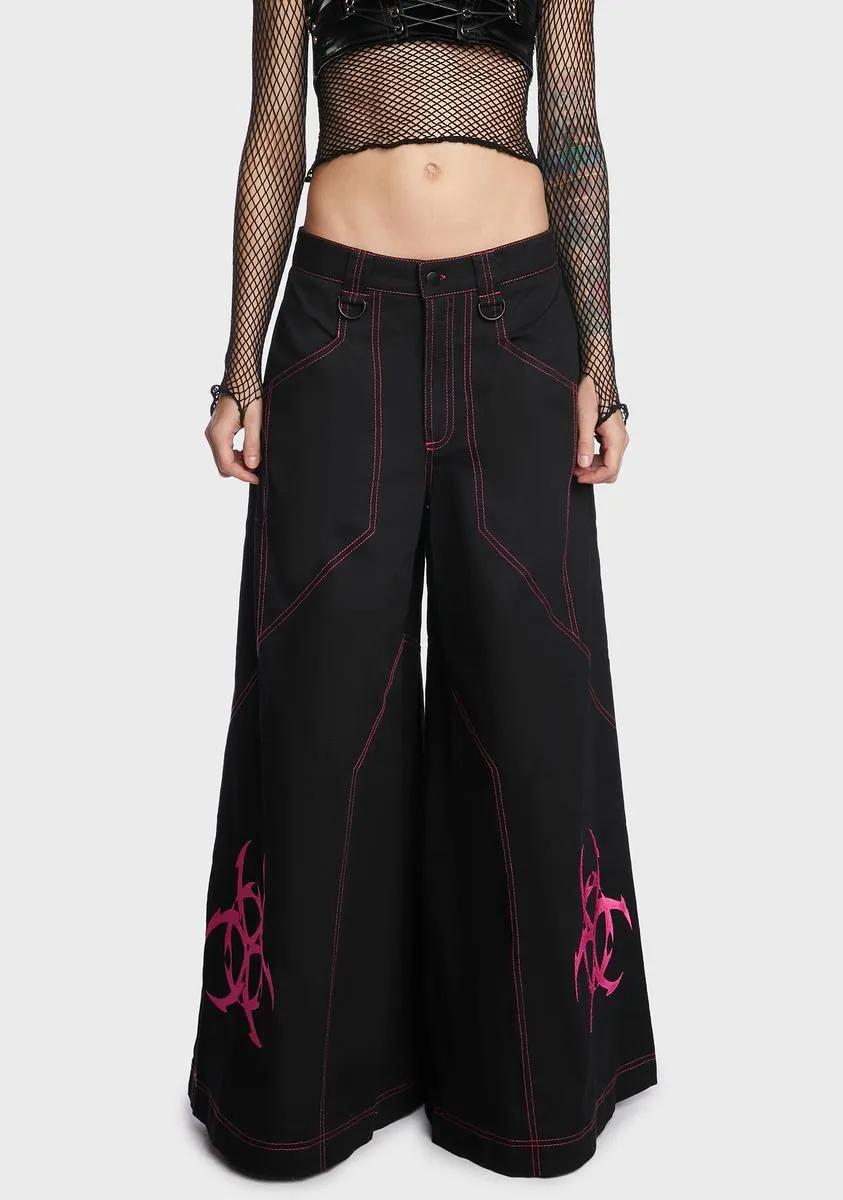 Cyber Apocalypse Wide Leg Pants sold by Dolls Kill