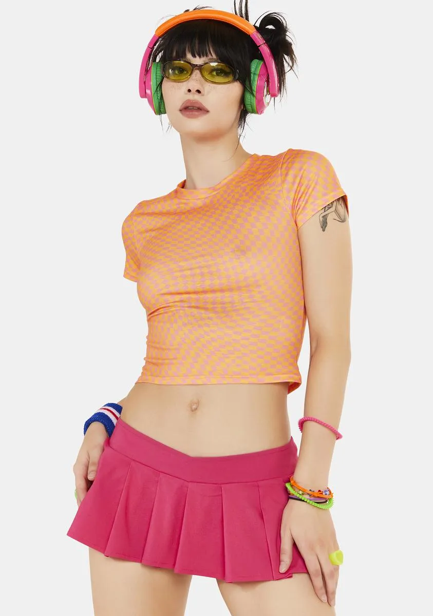 Magenta Fashion Revolt Micro Mini Skirt sold by Dolls Kill product image thumbnail 2