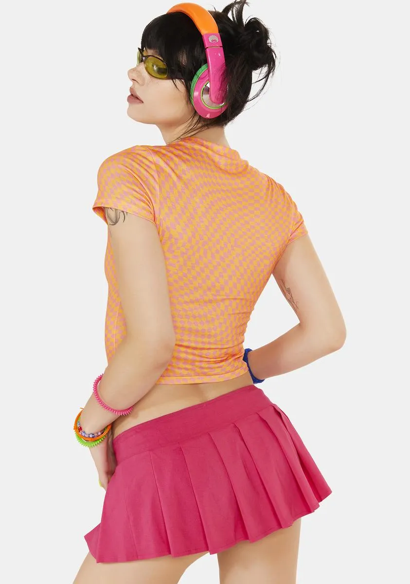 Magenta Fashion Revolt Micro Mini Skirt sold by Dolls Kill product image thumbnail 4