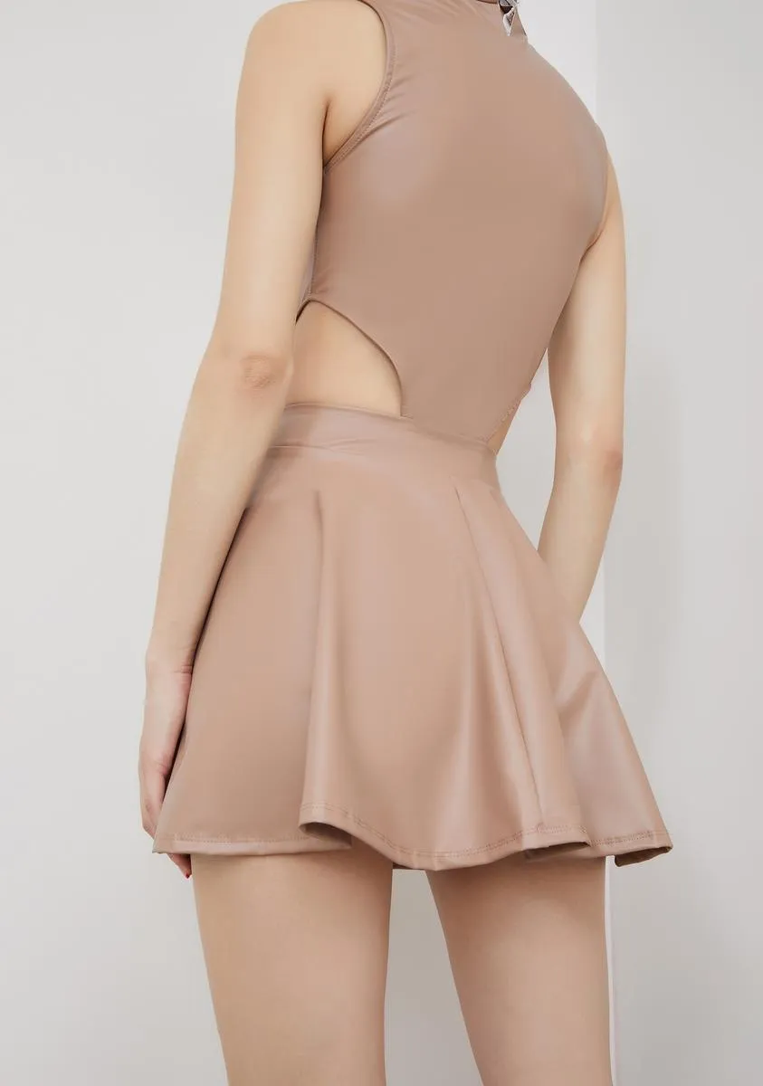 Wake Up Vegan Leather Skirt Set sold by Dolls Kill product image thumbnail 4