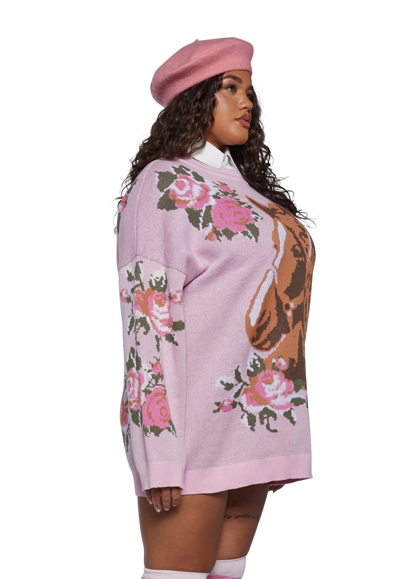 Plus Equestrian Club Oversized Sweater sold by Dolls Kill product image thumbnail 3