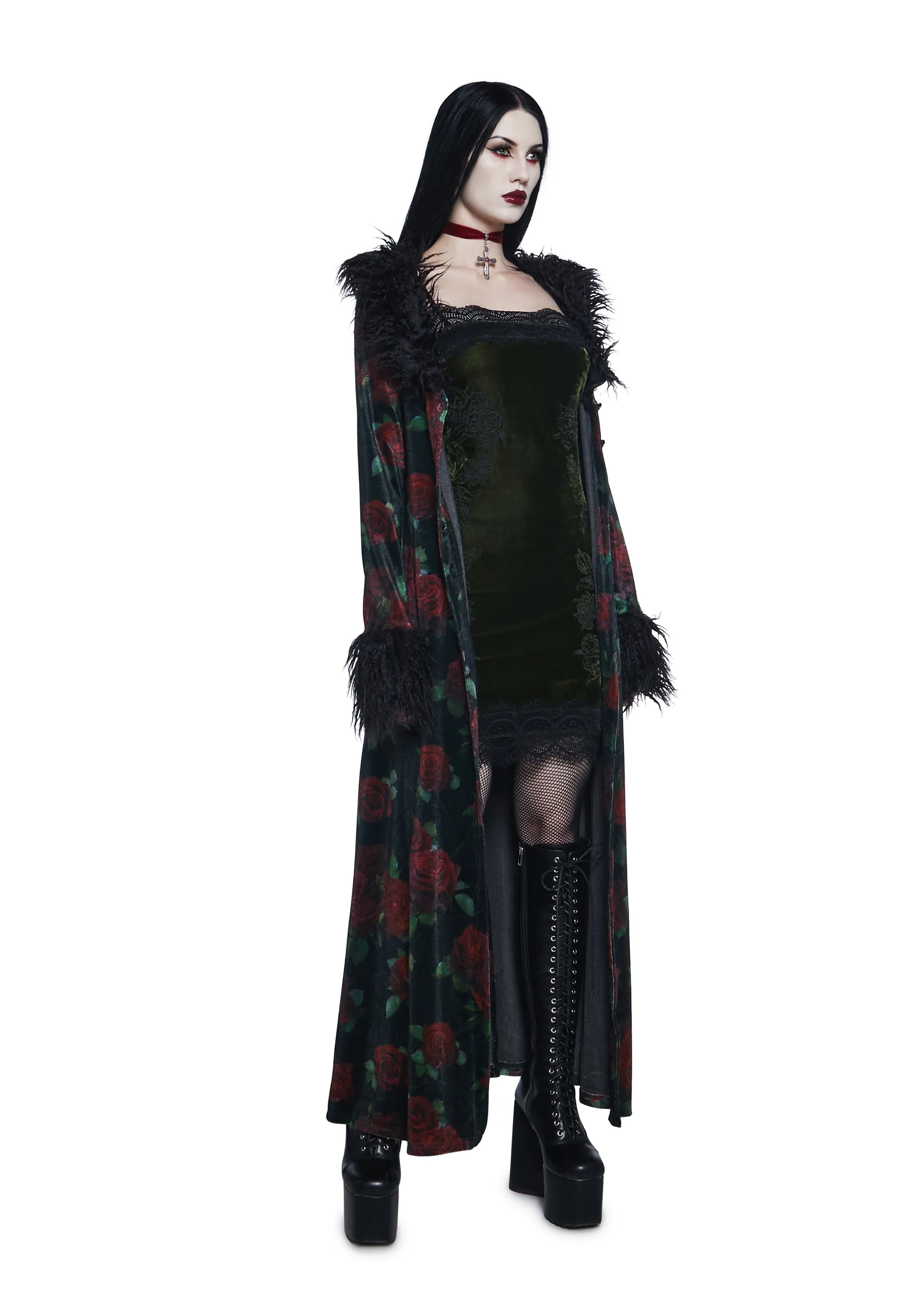 Take Me To The Altar Slip Dress - Green sold by Dolls Kill product image thumbnail 2