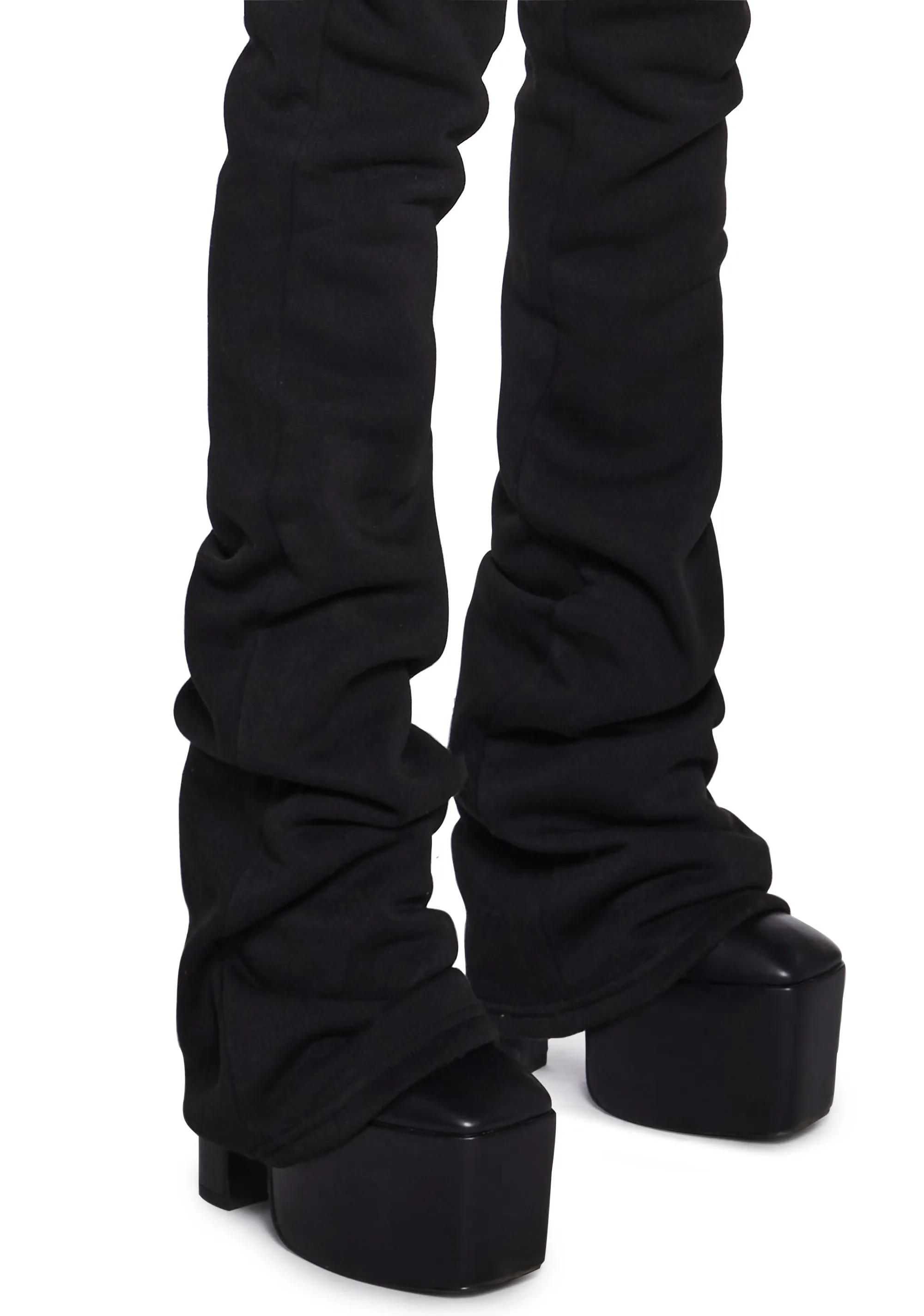 Be On Your Way Fleece Pants - Black sold by Dolls Kill product image thumbnail 5