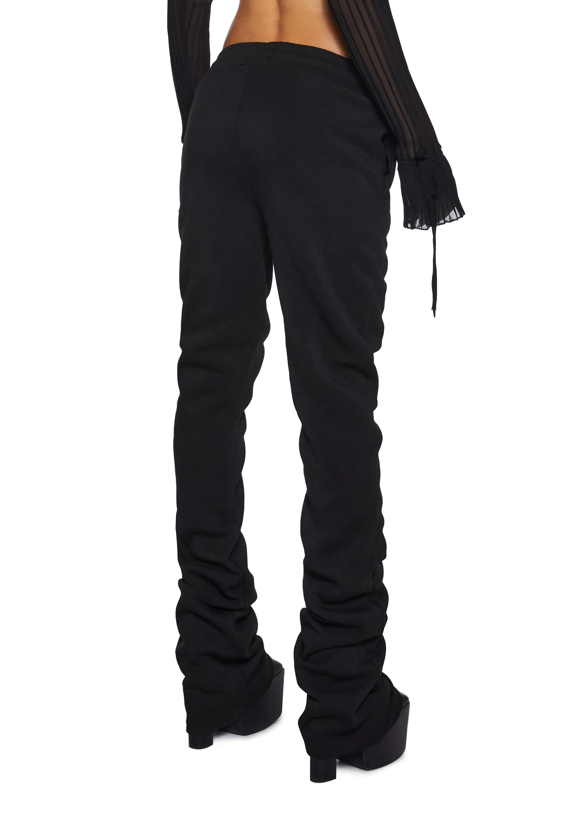 Be On Your Way Fleece Pants - Black sold by Dolls Kill product image thumbnail 4