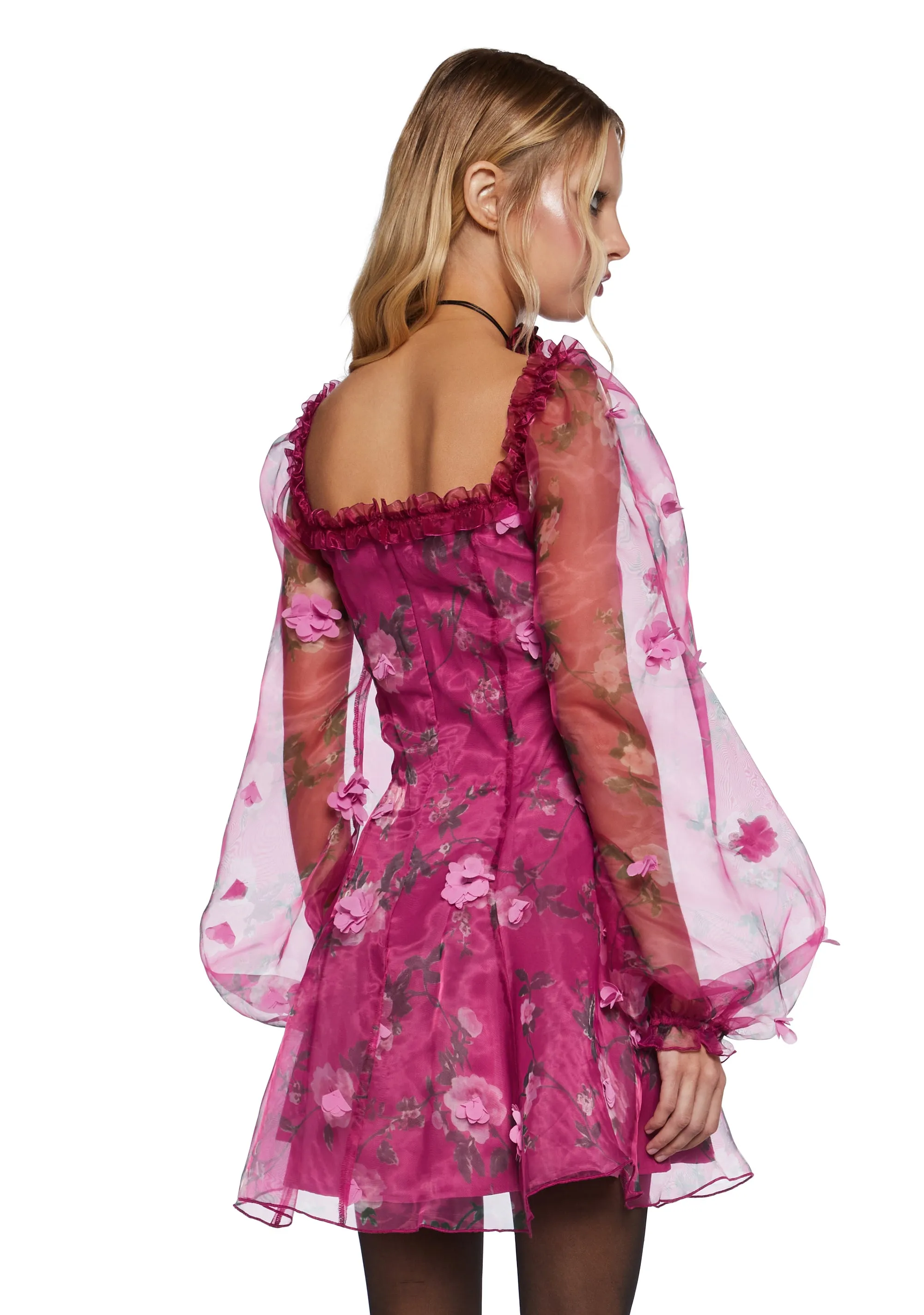 Multiple Proposals Mini Dress - Dark Pink sold by Dolls Kill product image thumbnail 4