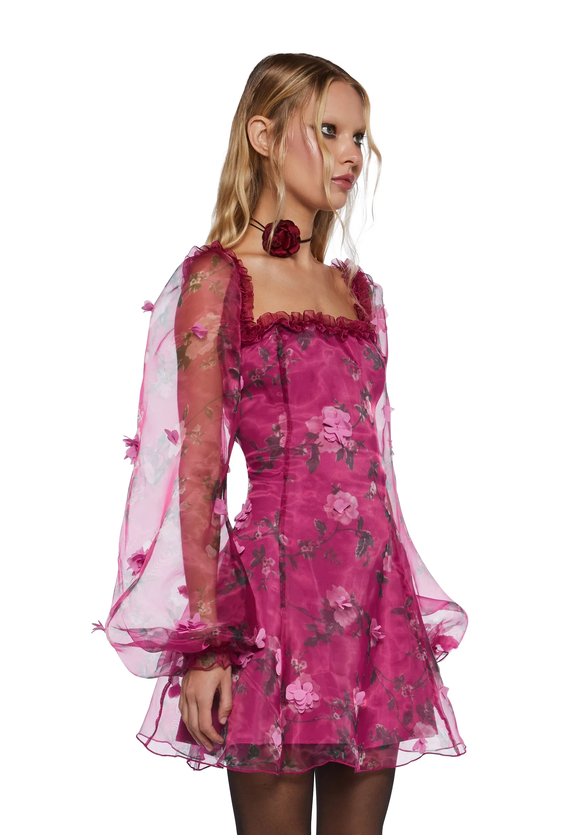 Multiple Proposals Mini Dress - Dark Pink sold by Dolls Kill product image thumbnail 3