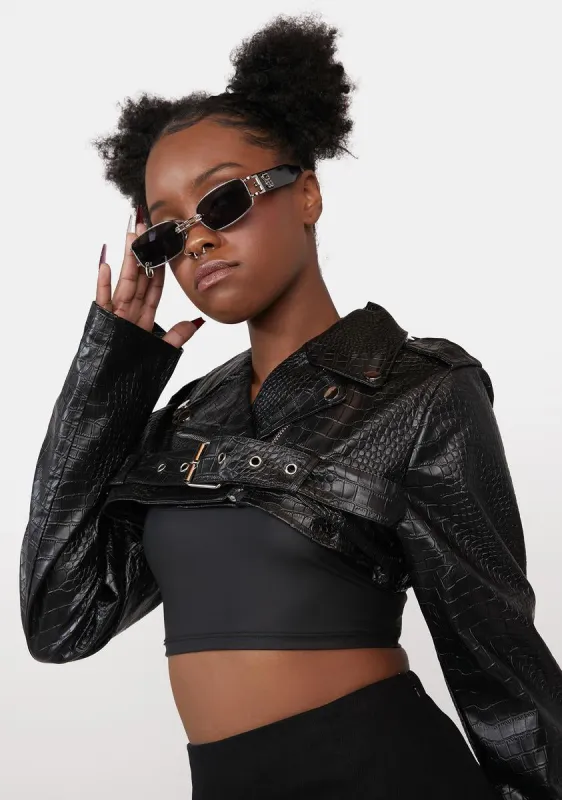 Noir My Main Squeeze Moto Jacket sold by Dolls Kill
