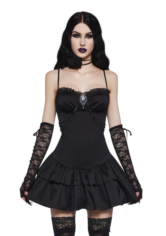 Somber Sweetness Mini Dress sold by Dolls Kill