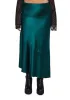 Tragically Divine Satin Midi Skirt sold by Dolls Kill