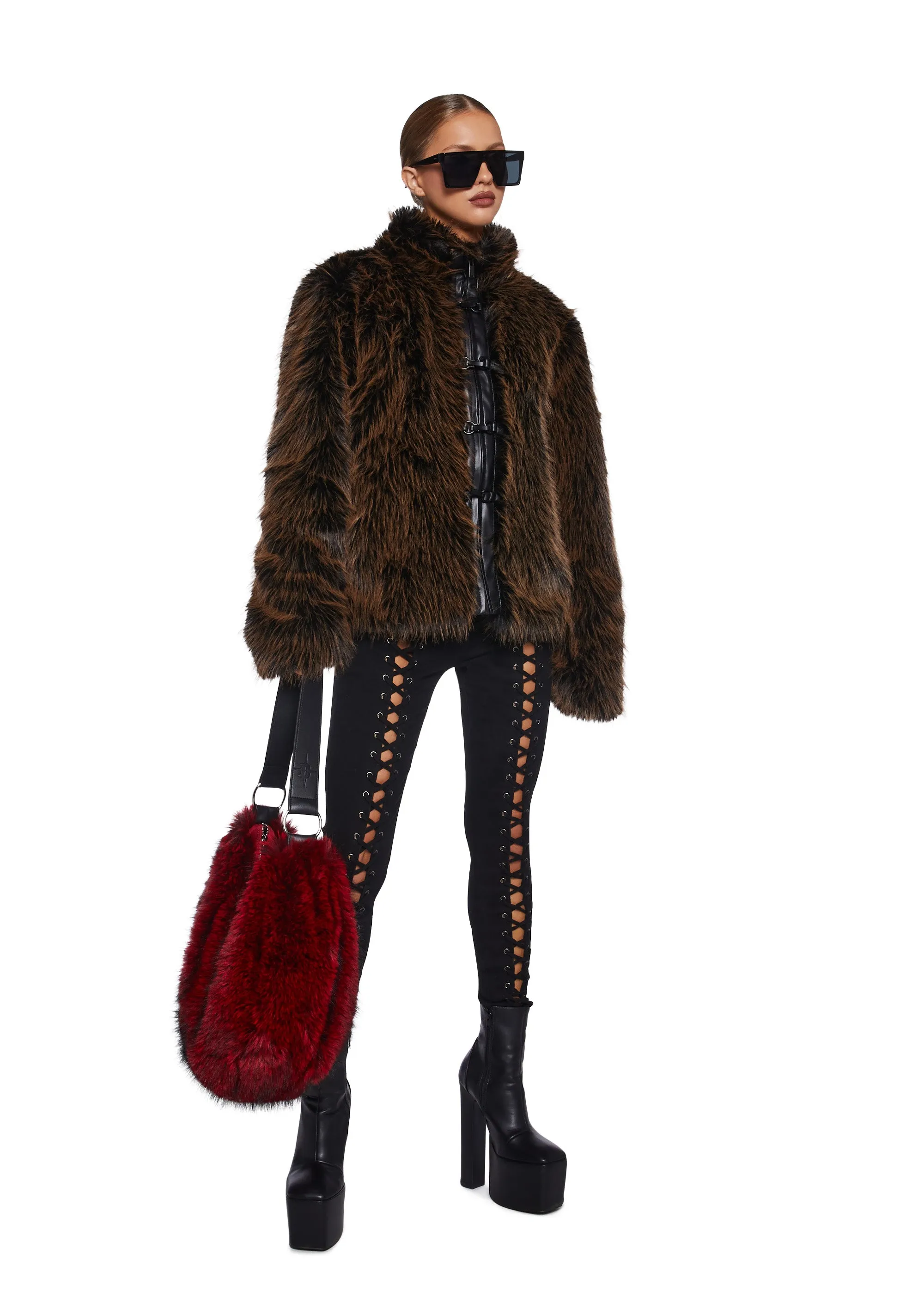 High Society Babe Faux Fur Coat sold by Dolls Kill product image thumbnail 2