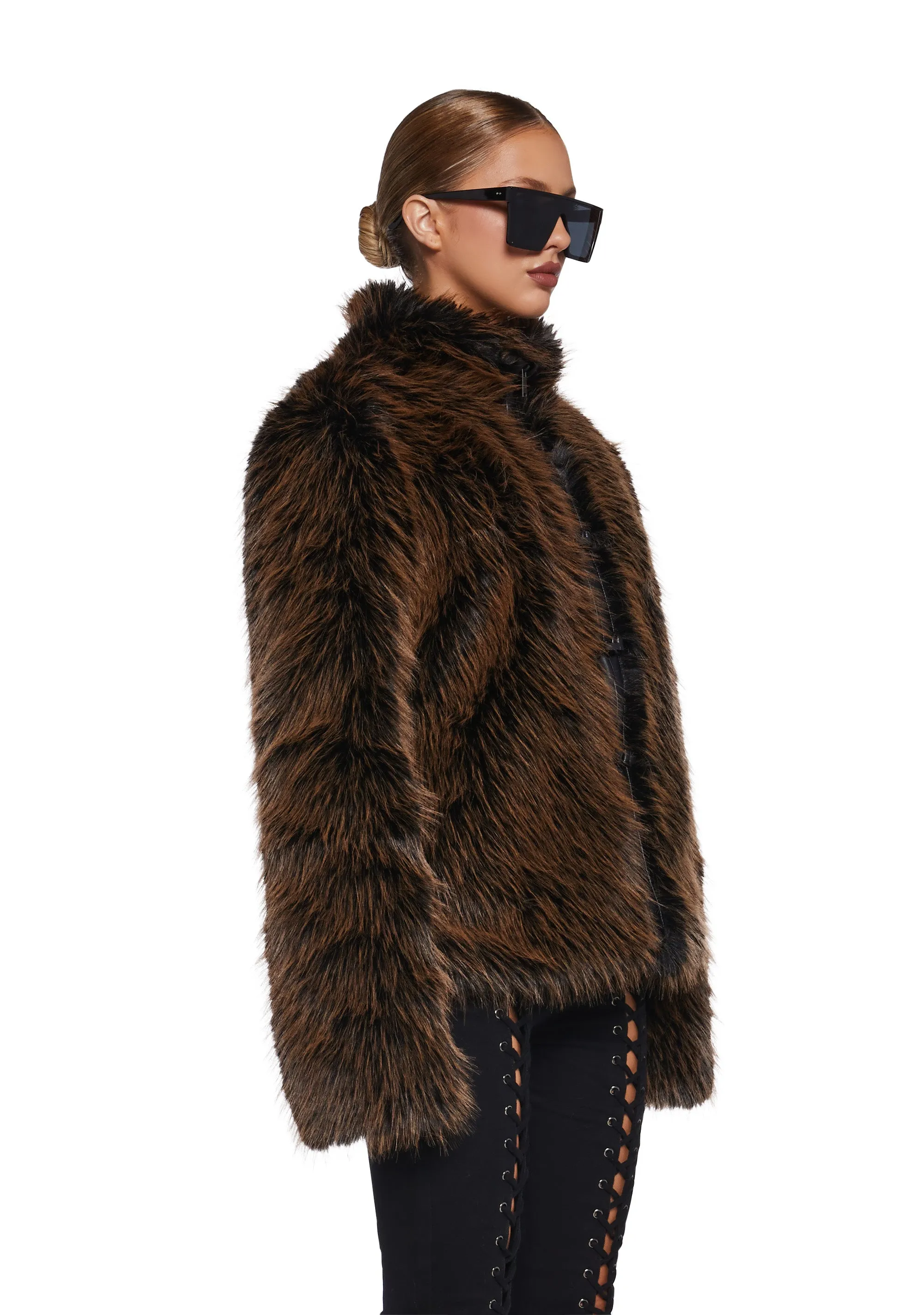 High Society Babe Faux Fur Coat sold by Dolls Kill product image thumbnail 3