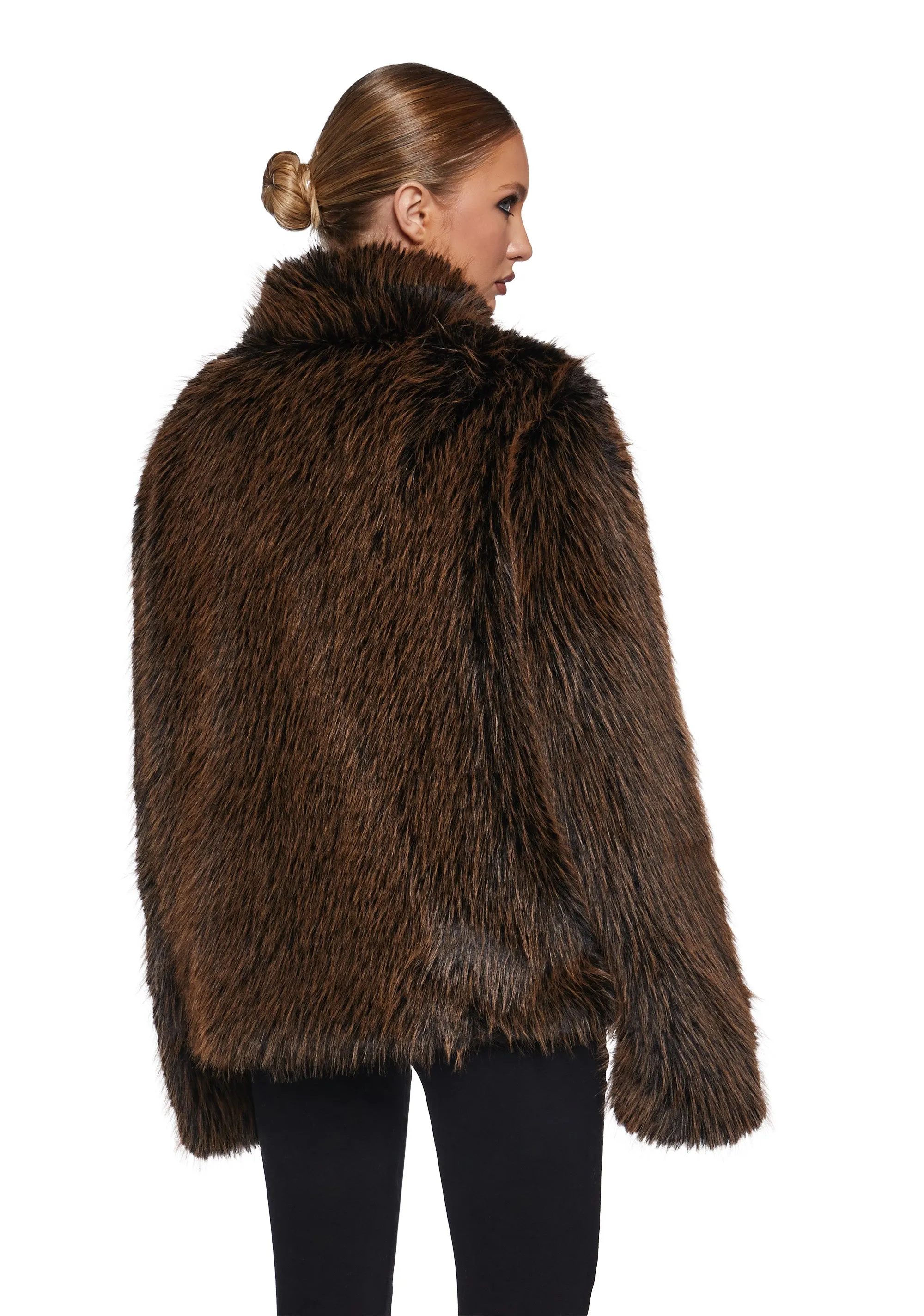 High Society Babe Faux Fur Coat sold by Dolls Kill product image thumbnail 4