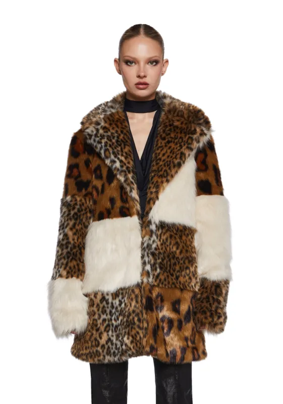 Decadent Glamour Patchwork Coat sold by Dolls Kill