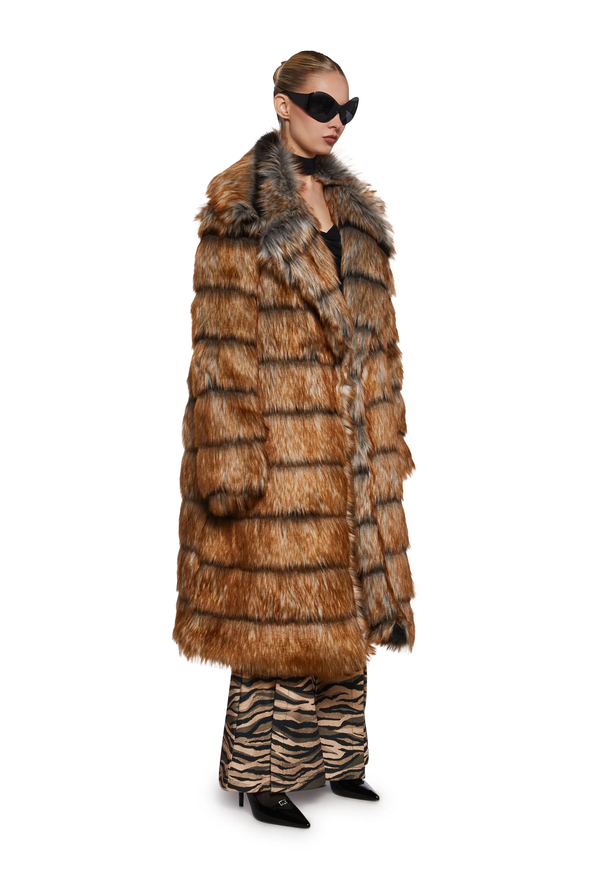 Poise And Power Faux Fur Coat sold by Dolls Kill product image thumbnail 3