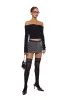 Hold Me Now Off The Shoulder Top - Black sold by Dolls Kill