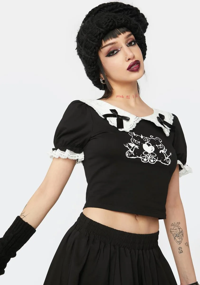 Two Little Bears Doll Crop Top sold by Dolls Kill product image thumbnail 2