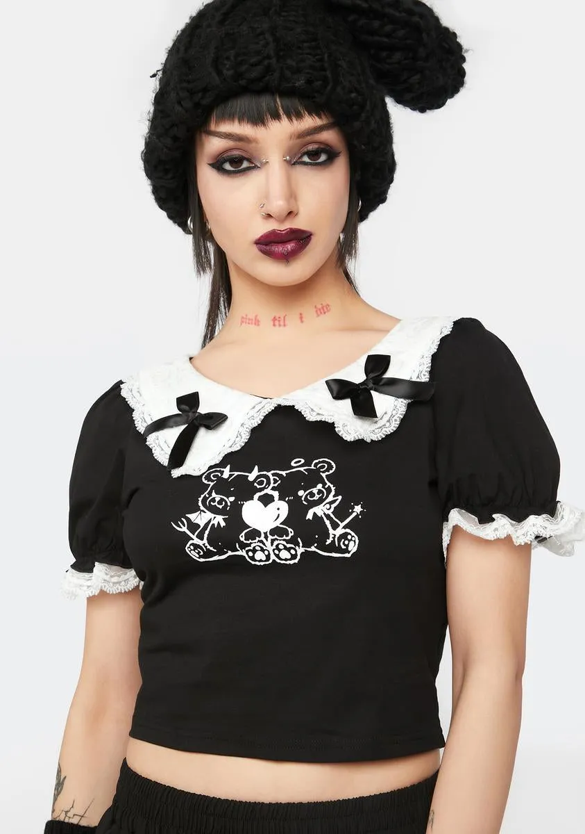 Two Little Bears Doll Crop Top sold by Dolls Kill