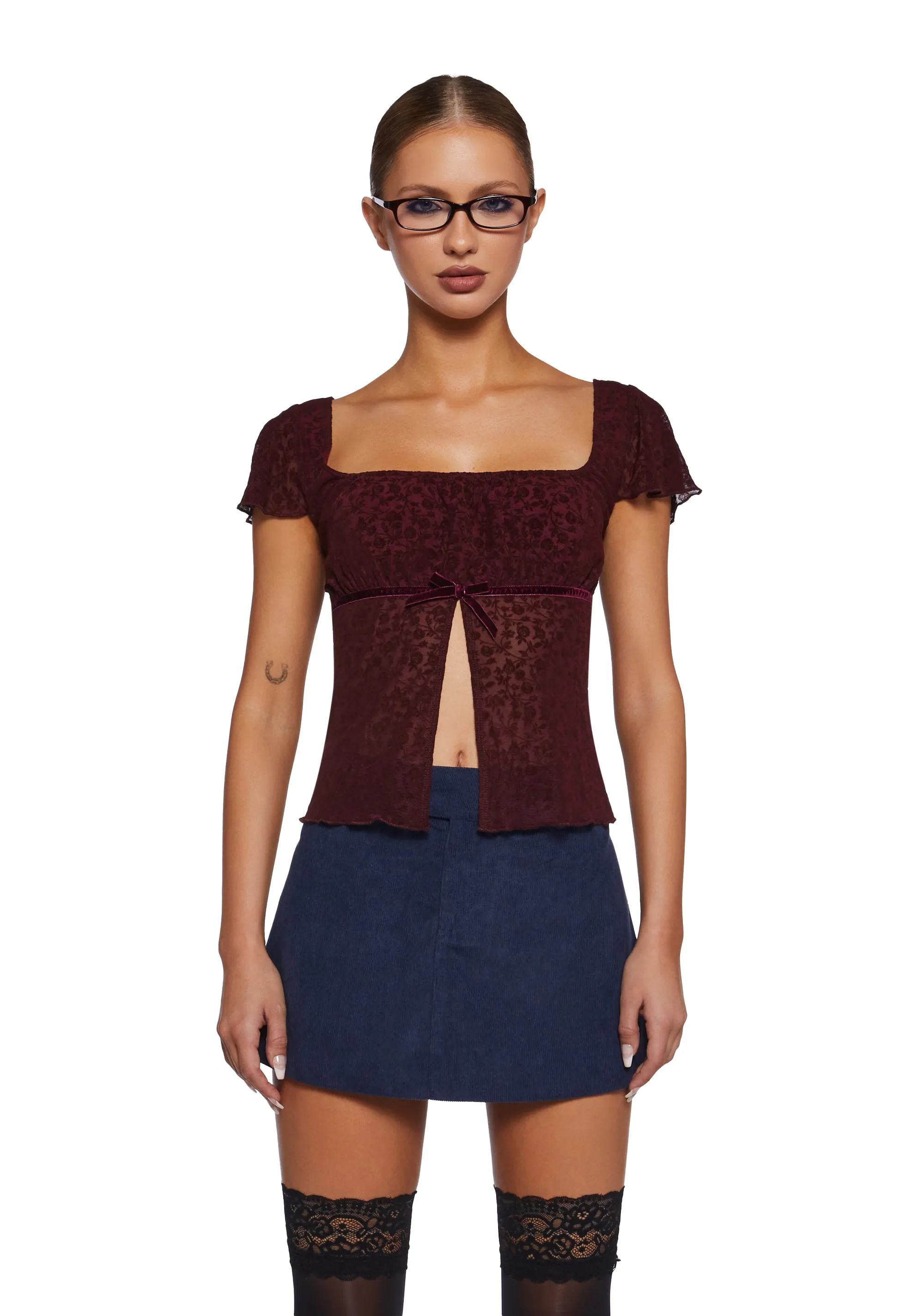 Retina Mesh Top sold by Dolls Kill