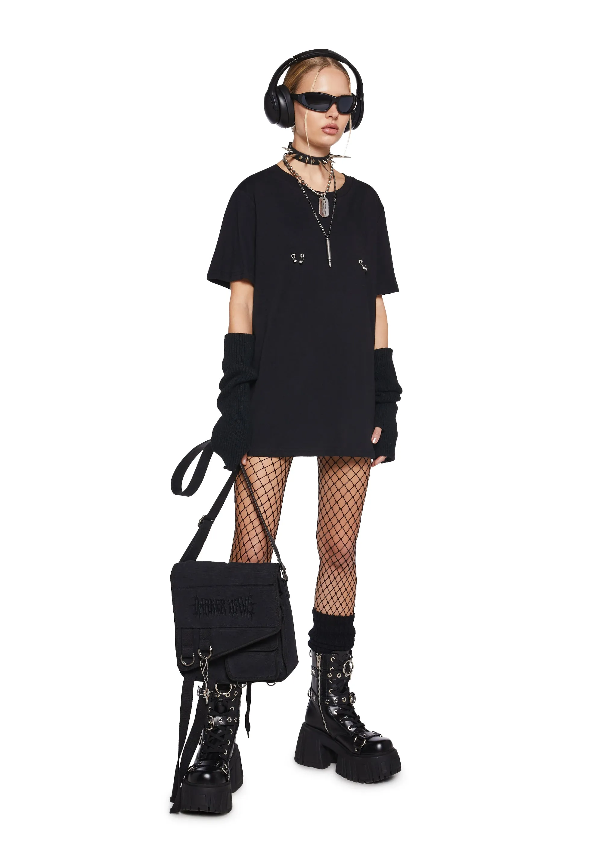 Mind Over Metal Piercing Tee sold by Dolls Kill product image thumbnail 2