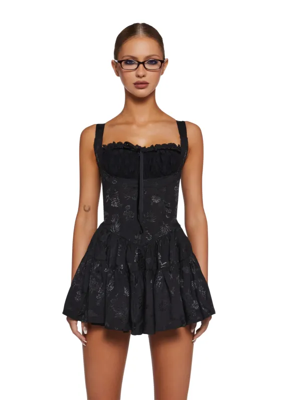 Just The Once Satin Romper sold by Dolls Kill