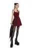 Lady’s Dilemma Mini Dress - Red sold by Dolls Kill
