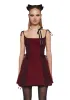 Lady’s Dilemma Mini Dress - Red sold by Dolls Kill