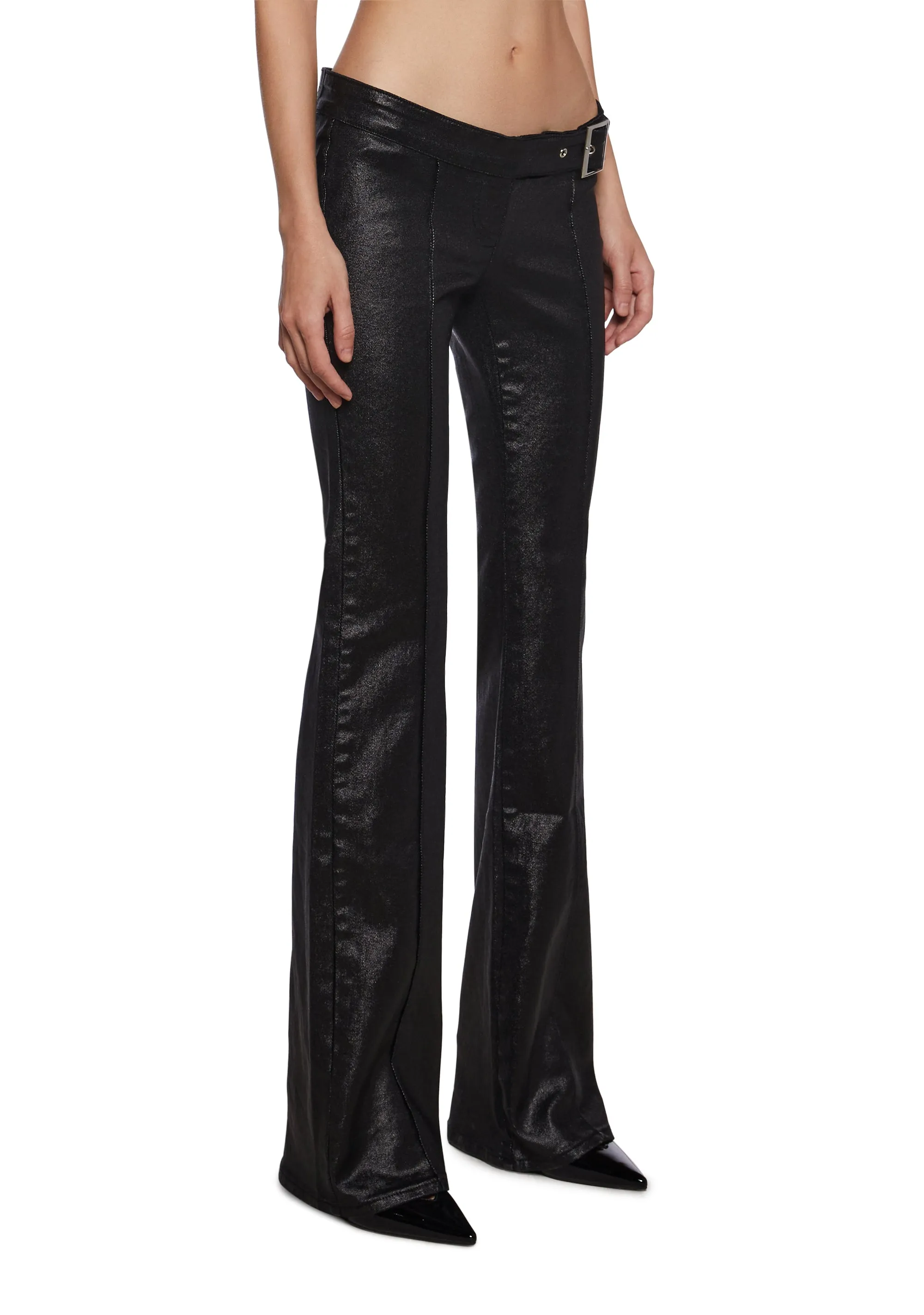 Gia Coated Denim Flare Jeans sold by Dolls Kill product image thumbnail 3