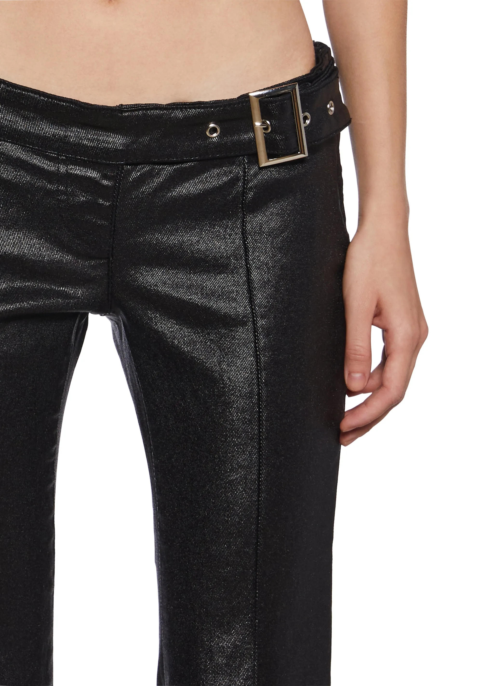 Gia Coated Denim Flare Jeans sold by Dolls Kill product image thumbnail 5