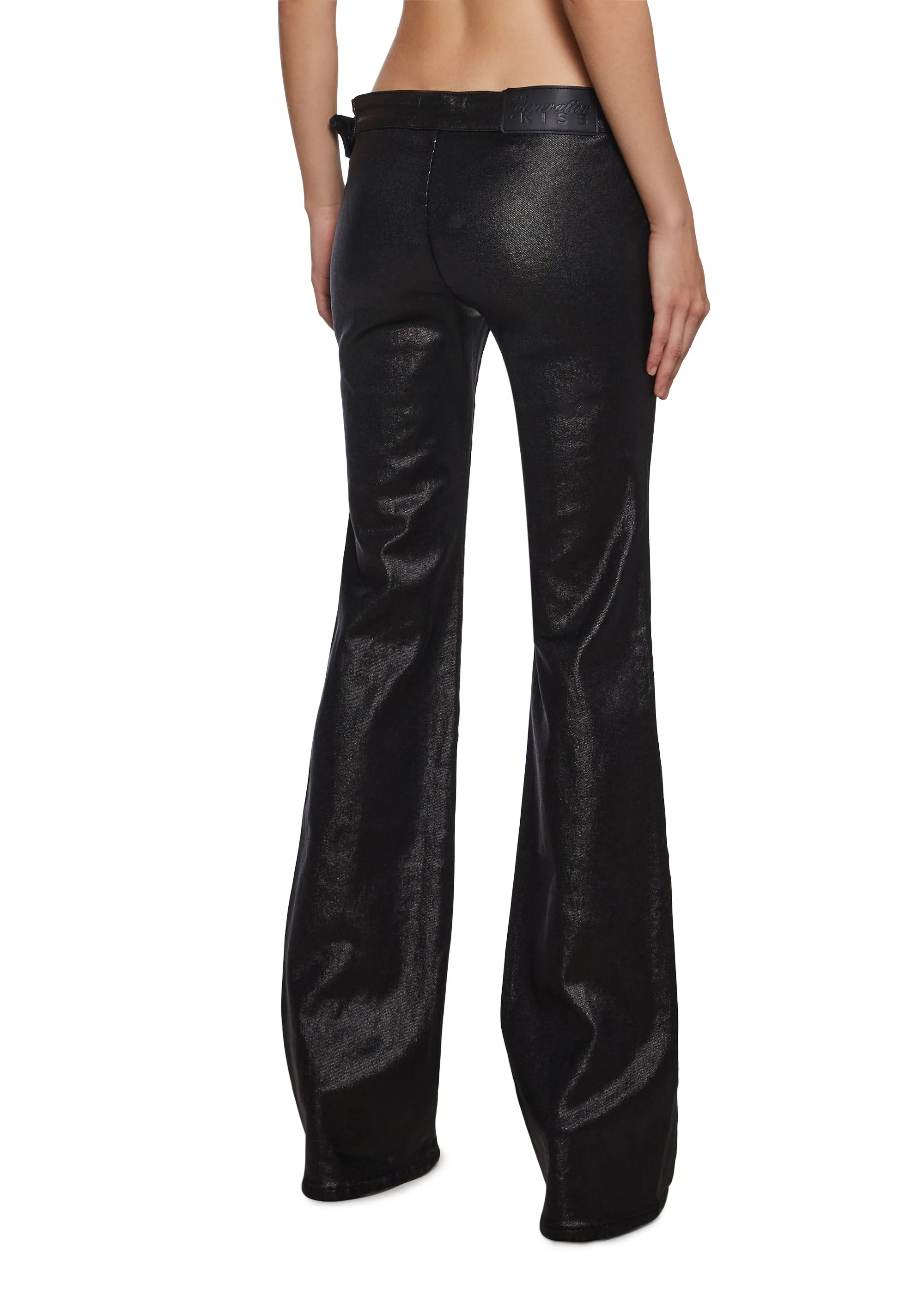 Gia Coated Denim Flare Jeans sold by Dolls Kill product image thumbnail 4