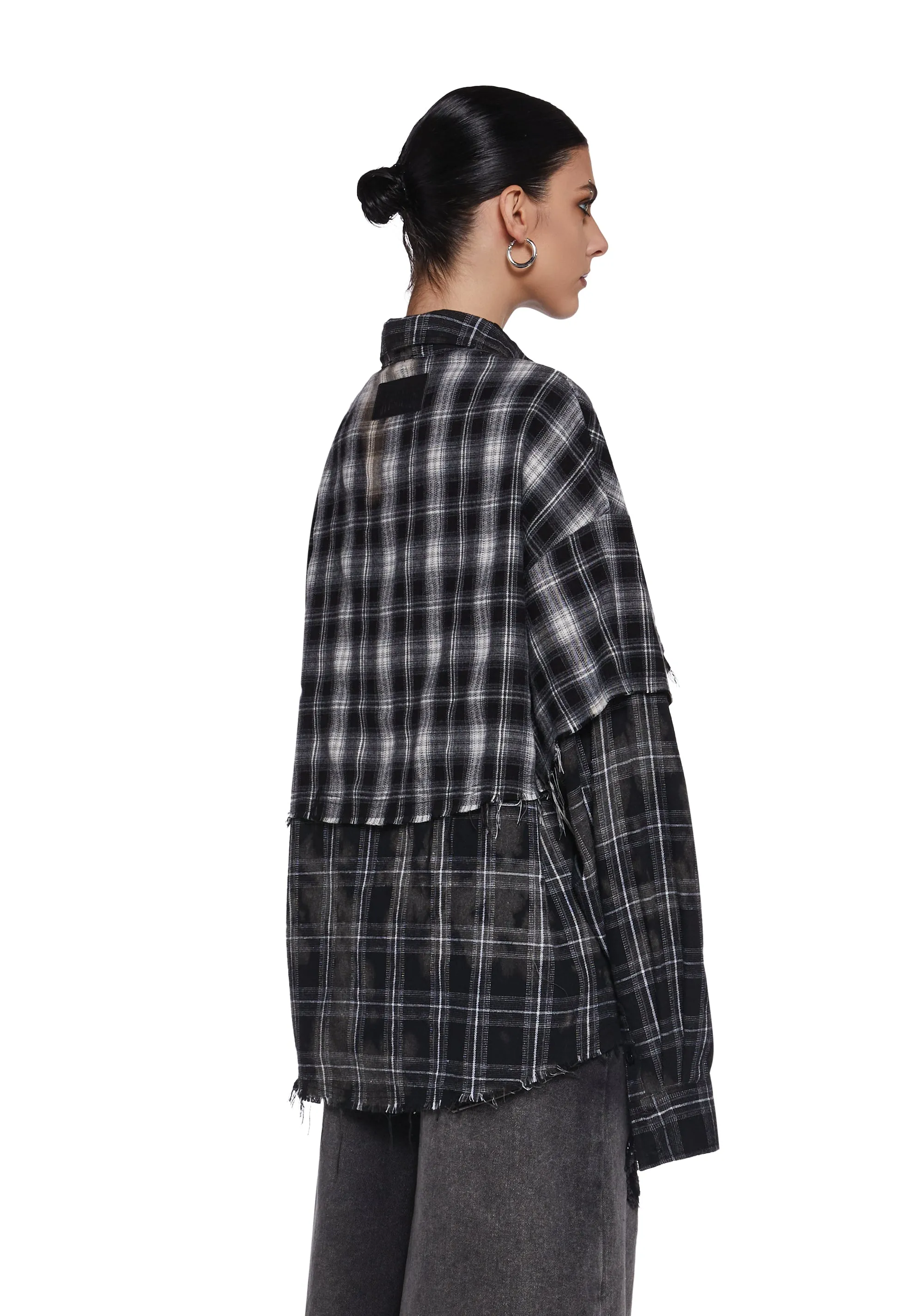 Warp Layered Flannel Shirt sold by Dolls Kill product image thumbnail 4