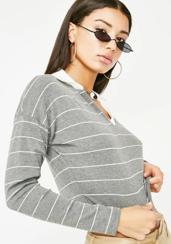 Smokey Not Amused Polo Top sold by Dolls Kill