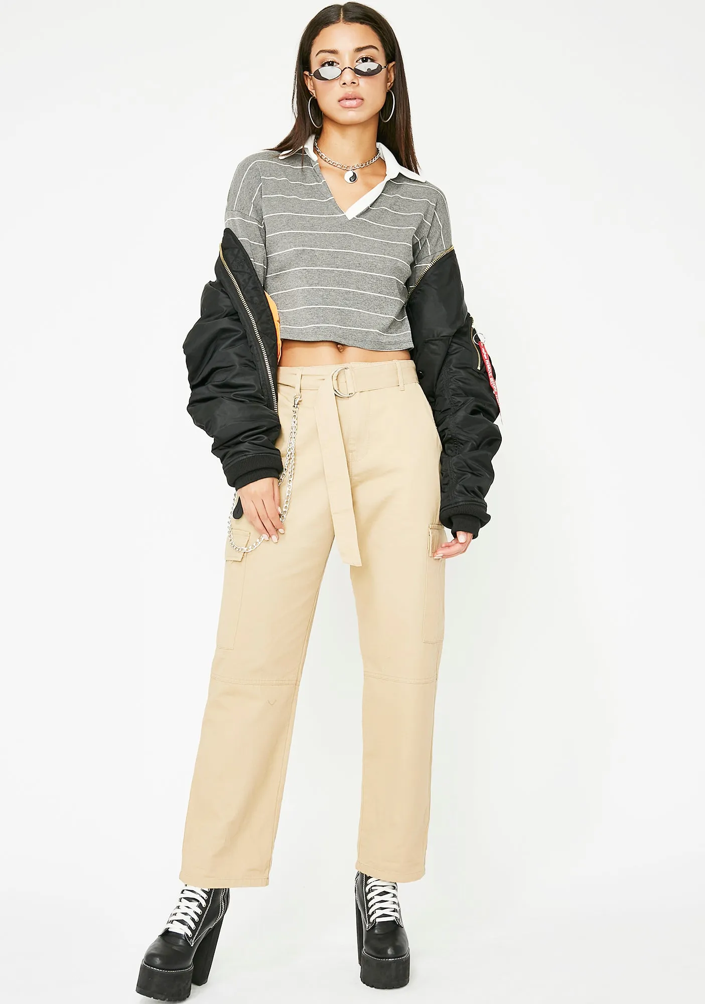 Ur Under My Skin Denim Skort sold by Dolls Kill product image thumbnail 4