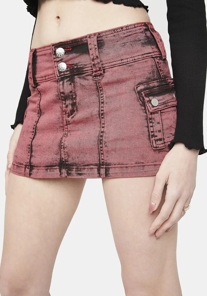 Ur Under My Skin Denim Skort sold by Dolls Kill product image thumbnail 2