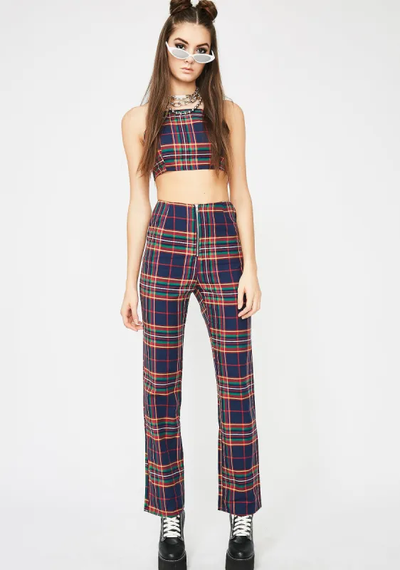 Not Nice Plaid Set sold by Dolls Kill