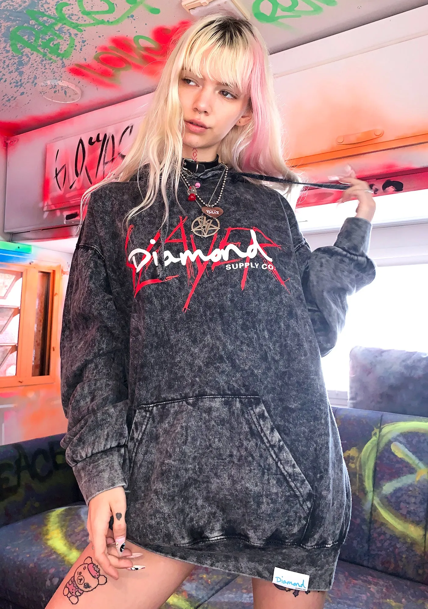 X Slayer Graphic Hoodie sold by Dolls Kill
