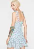 Aqua Summer Bloom Floral Dress sold by Dolls Kill