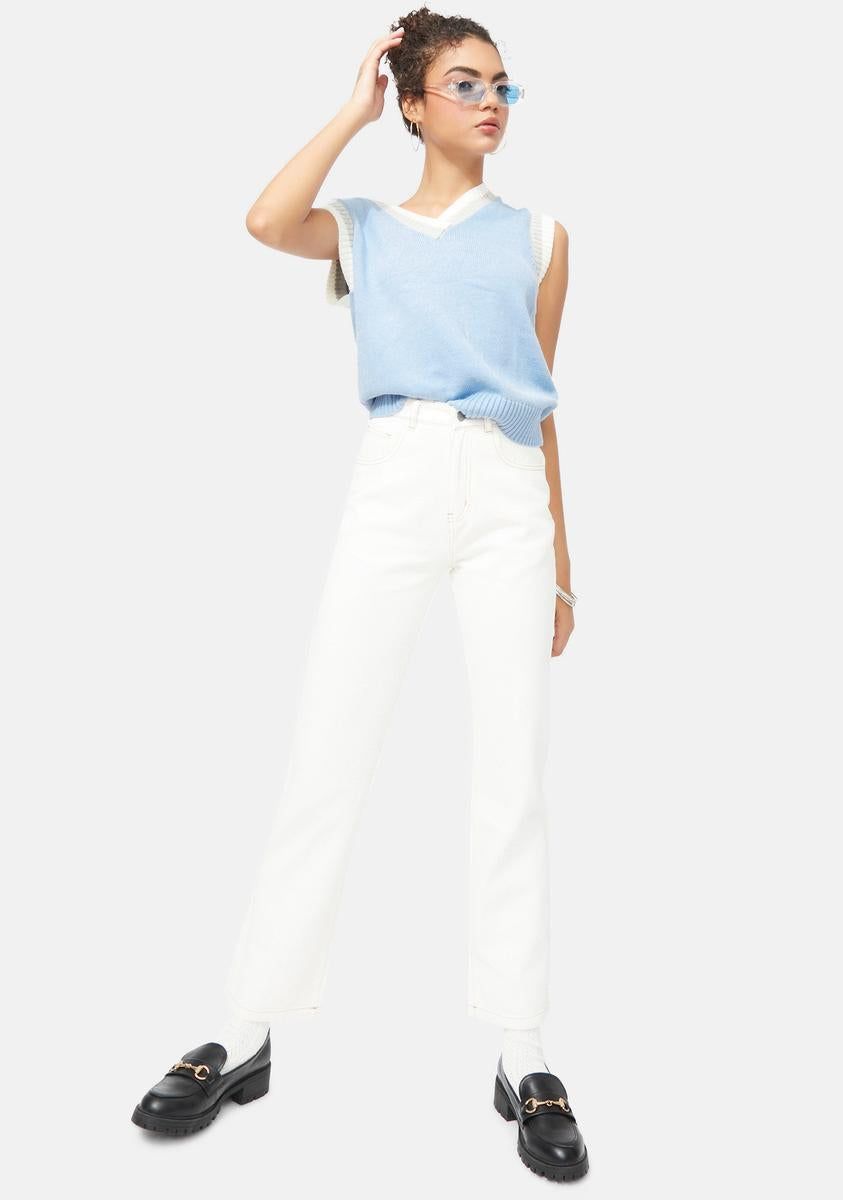 Chill Act Up Academy Striped Sweater Vest sold by Dolls Kill product image thumbnail 3