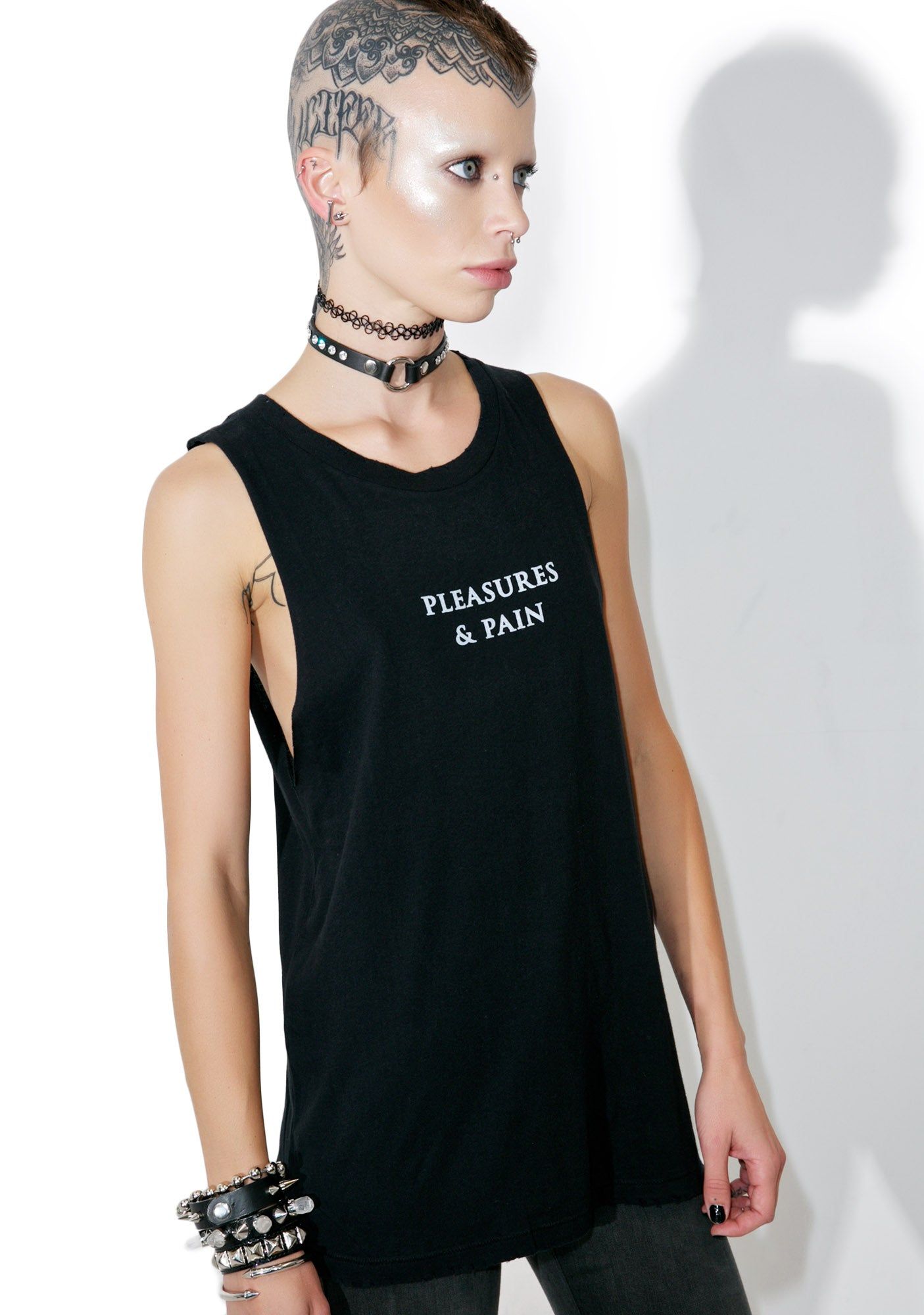 Pleasures And Pain Destroyed Tank sold by Dolls Kill product image thumbnail 5