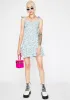 Aqua Summer Bloom Floral Dress sold by Dolls Kill